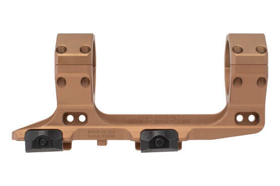 Reptilia Corp AUS 30mm Optic Mount - flat dark earth - 1.54in features low profile bolt mounts